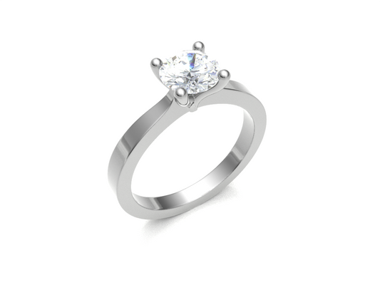 Platinum Solitaire Engagement Ring