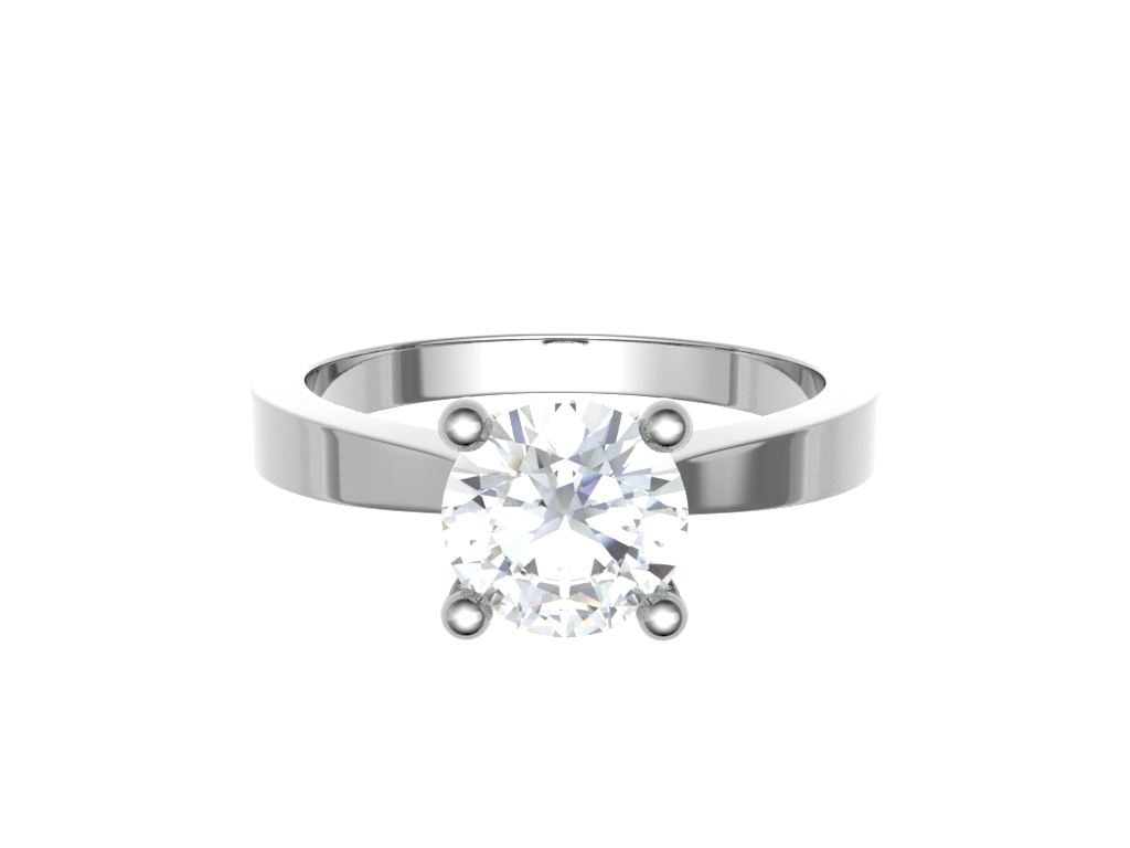 Platinum Solitaire Engagement Ring