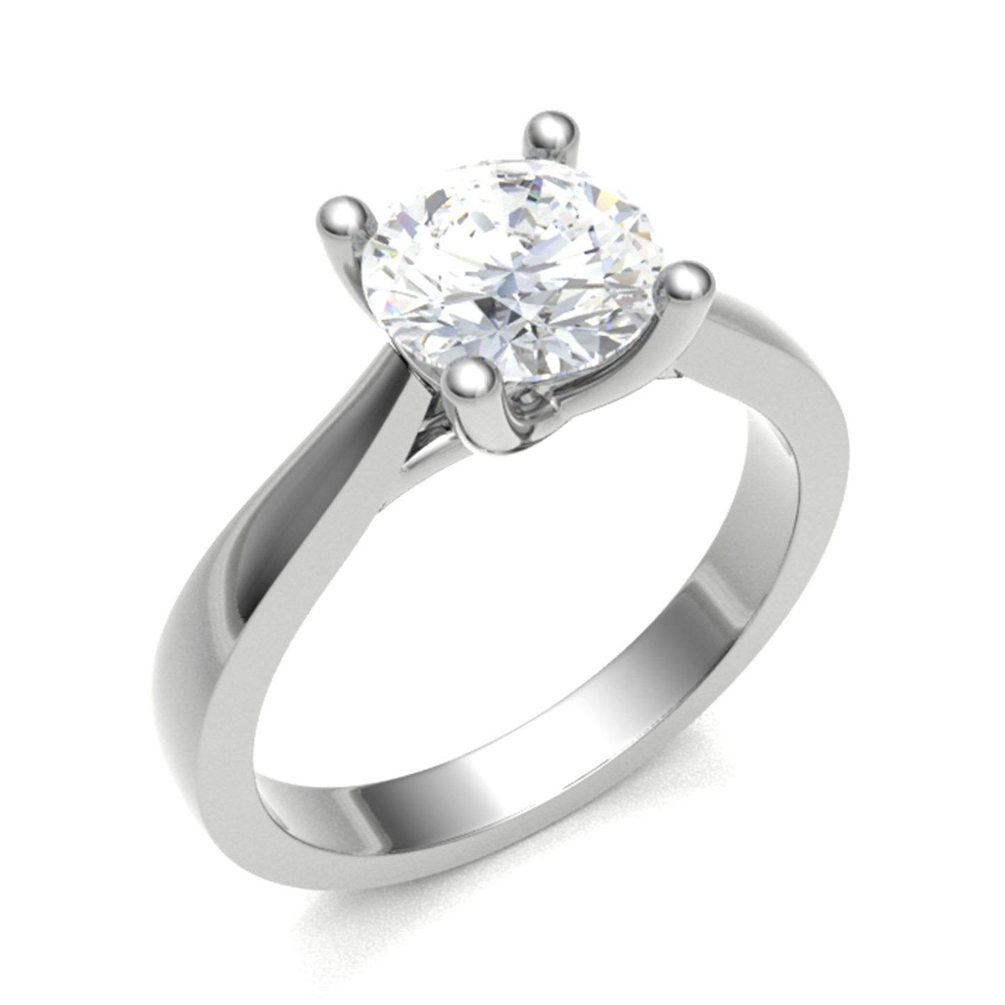 Platinum Solitaire Engagement Ring