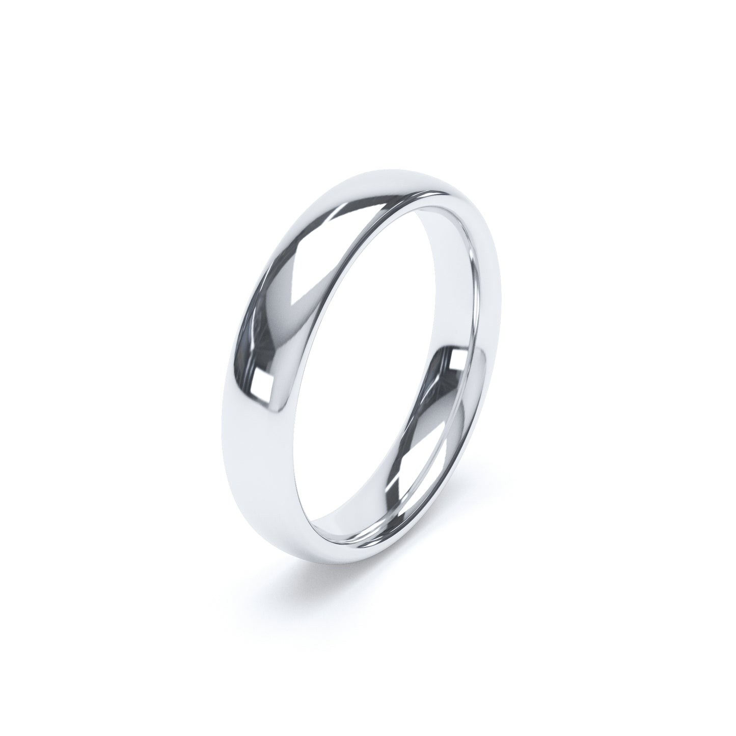 Court Wedding Ring White Gold