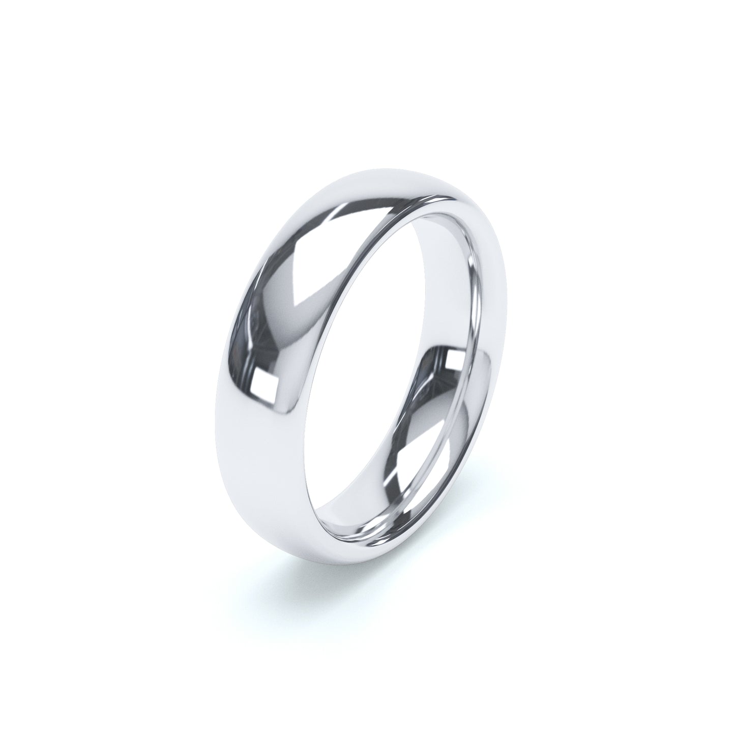 Court Wedding Ring White Gold