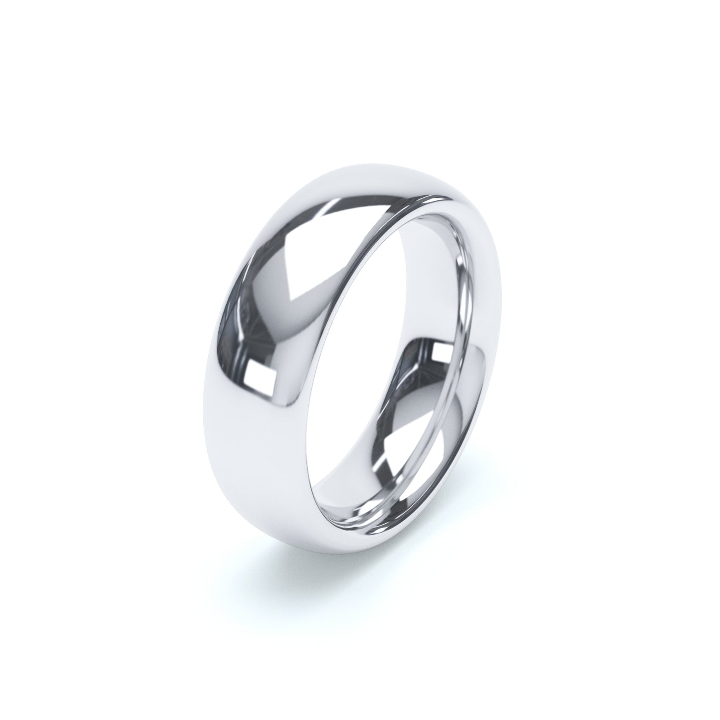 Court Wedding Ring White Gold